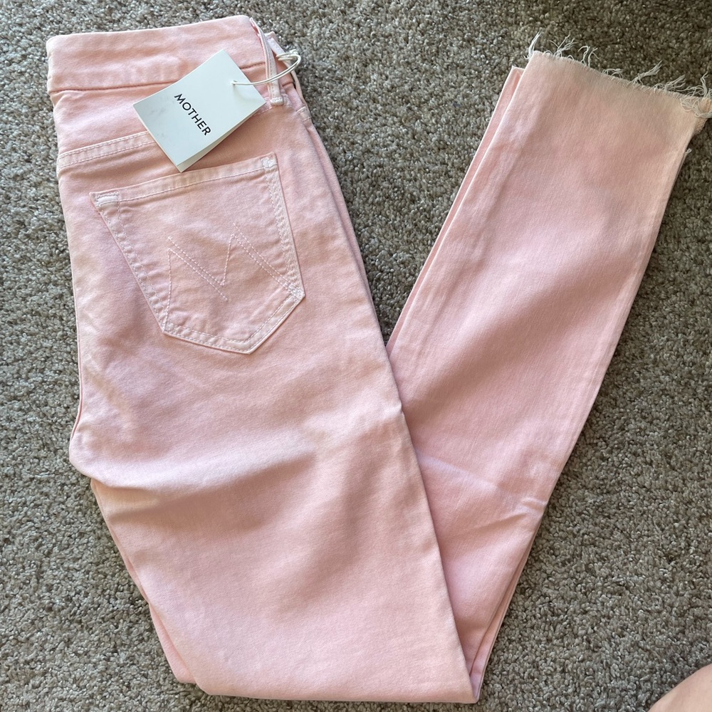 Mother Denim light pink
